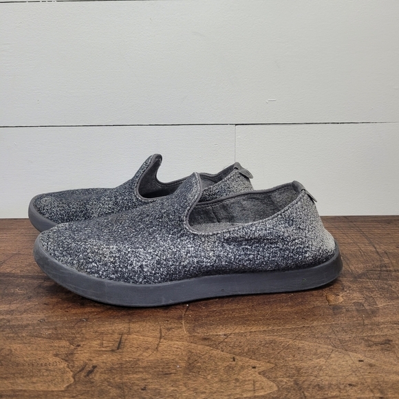 allbirds Grey/Black Wool Loungers Slip-on Slippers Women's sz 9 - Picture 2 of 10